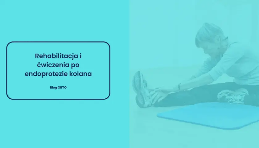 Kobieta wykonuje ćwiczenia po endoprotezie kolana, rehabilitacja jest kluczowa.