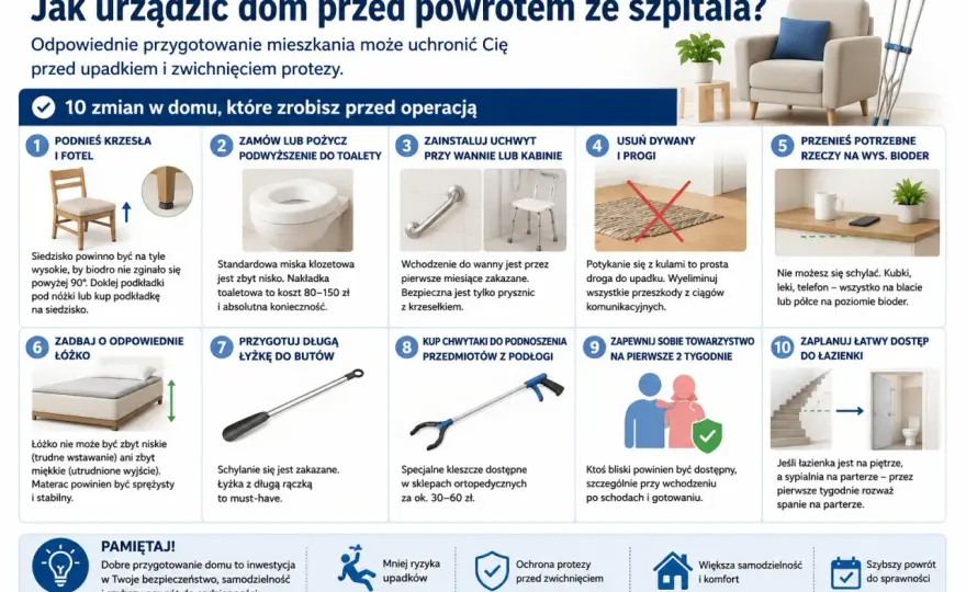 Rehabilitacja po endoprotezie biodra - co robić, a czego unikać?
