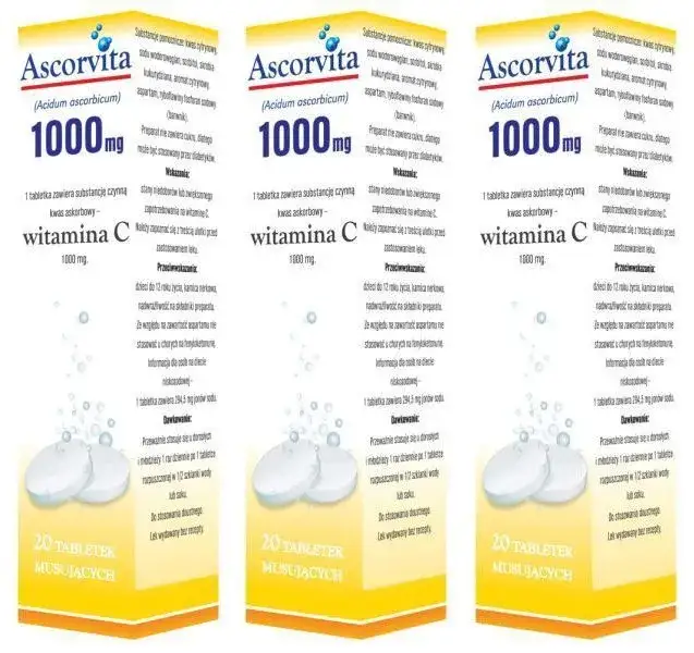 opakowanie Ascorvita lek suplement porównanie